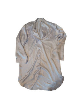 Vintage Linda Montreal silky satin robe nightgown M